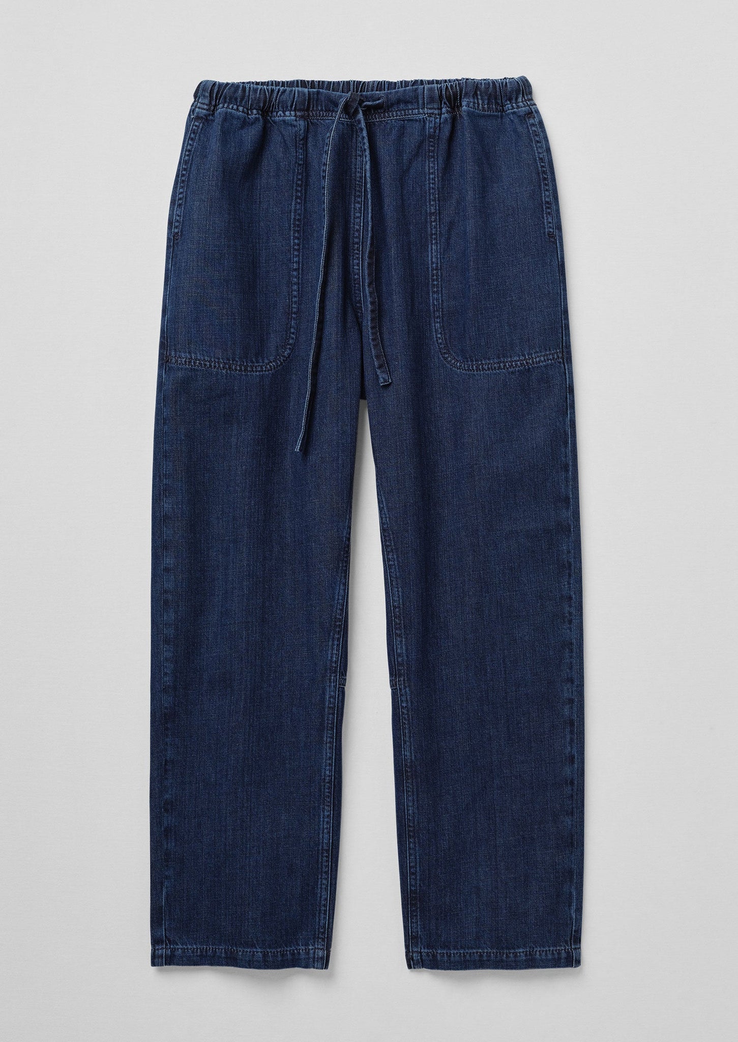 Suki Panelled Denim Pants | Indigo