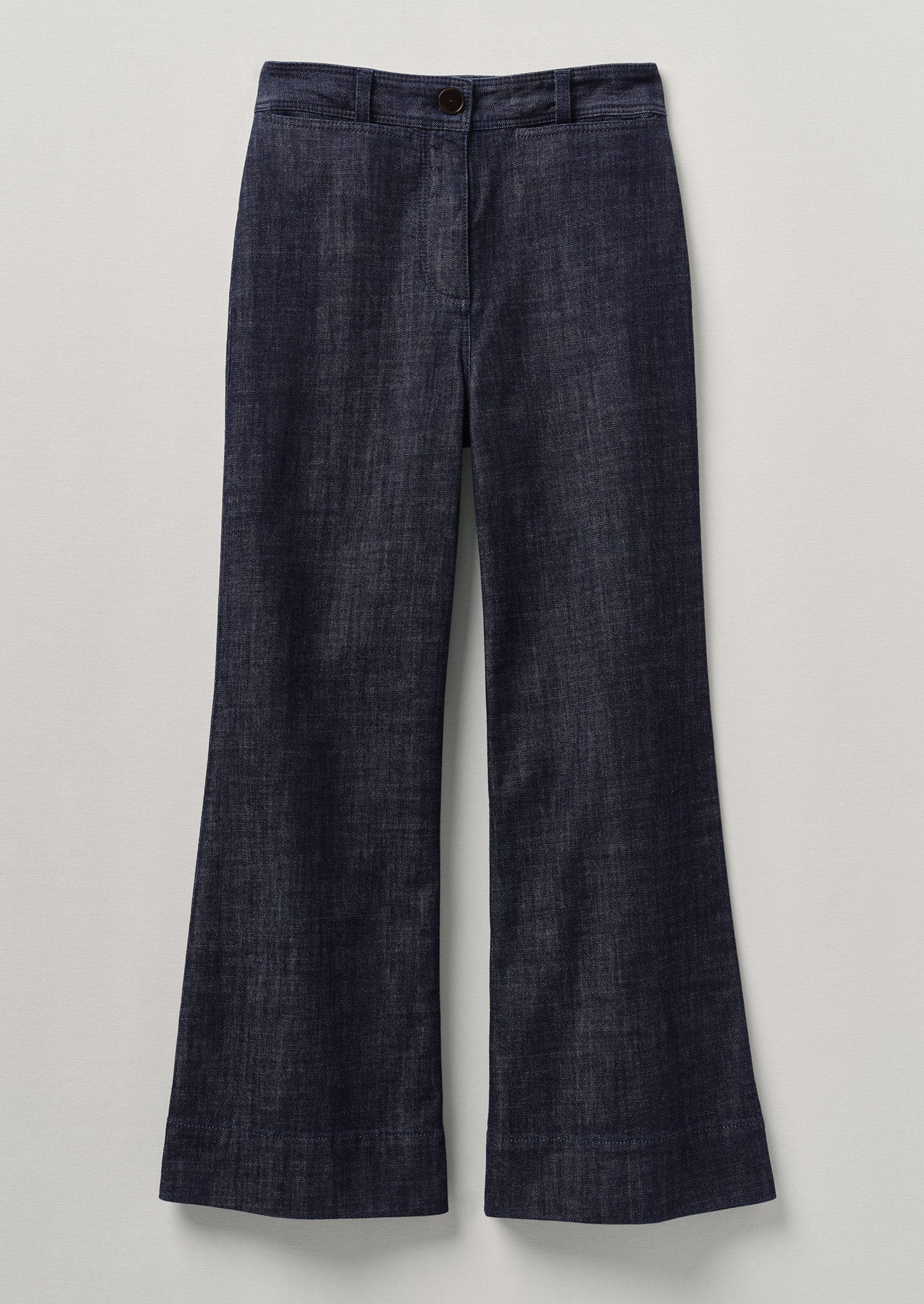 Kick Flare Organic Indigo Denim Pants | Indigo