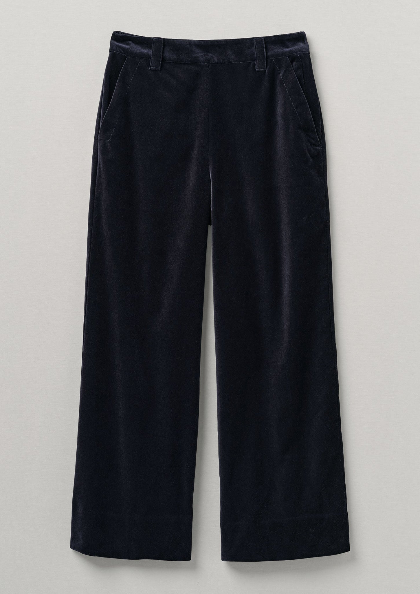 Kick Flare Cotton Velvet Pants | Night