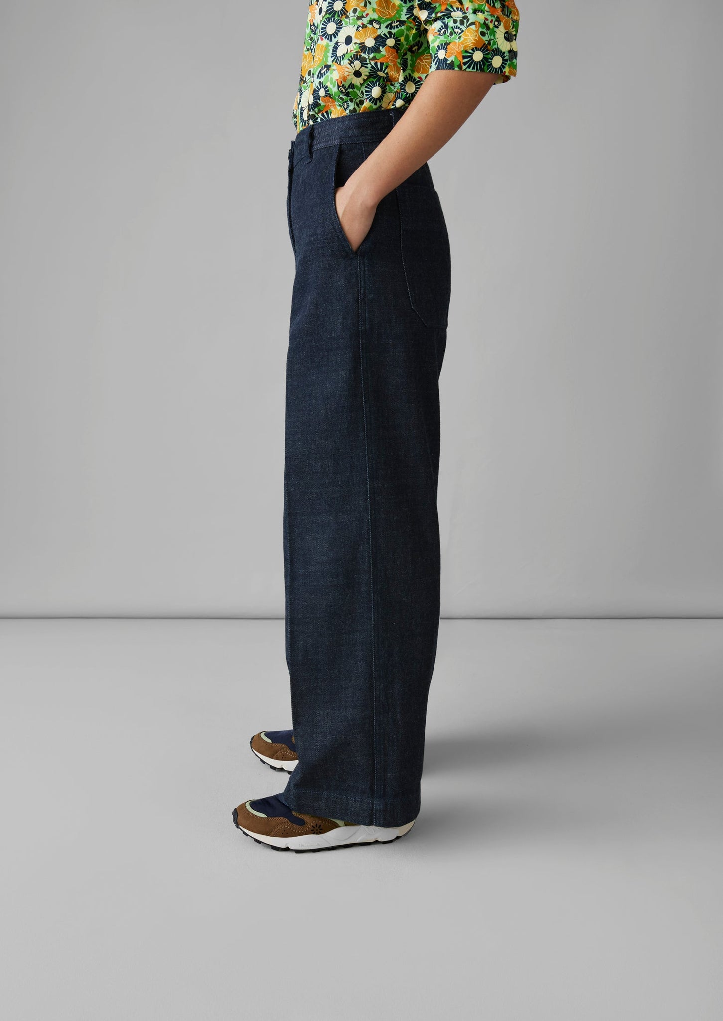 Flat Front Japanese Denim Pants | Indigo