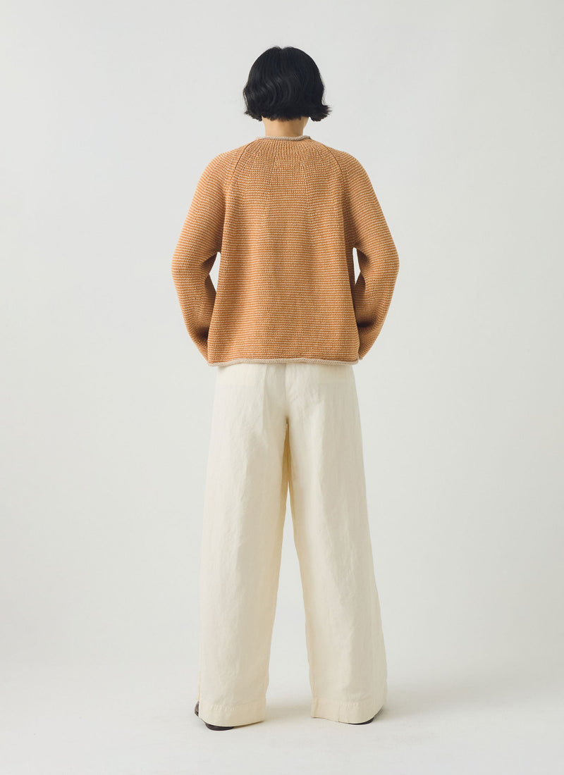 Corinne Cotton Linen Wide Leg Pants | Parchment