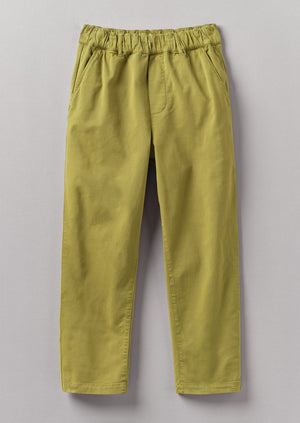 Gabi Cotton Pull On Pants | Wax Green