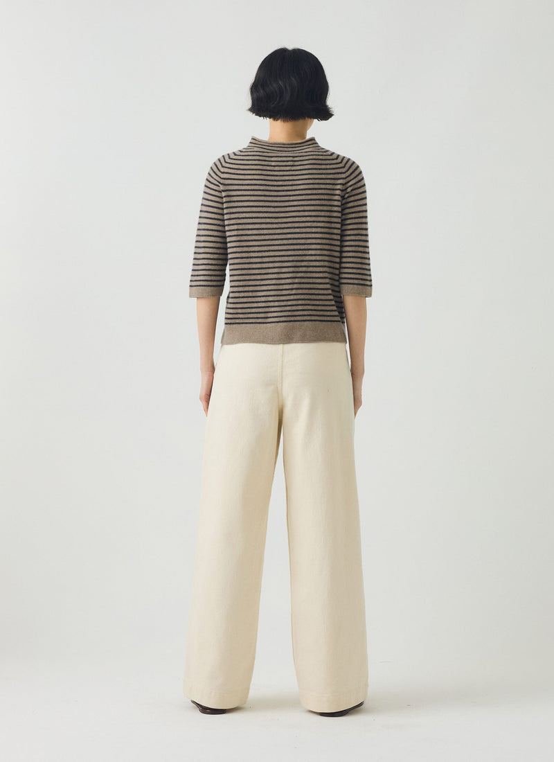 Annie Organic Denim Full Length Jeans | Ecru