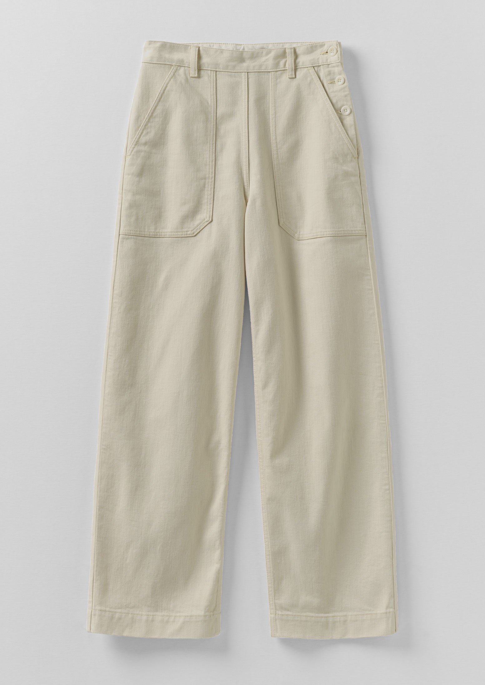 Annie Denim Full Length Jeans | Ecru | TOAST