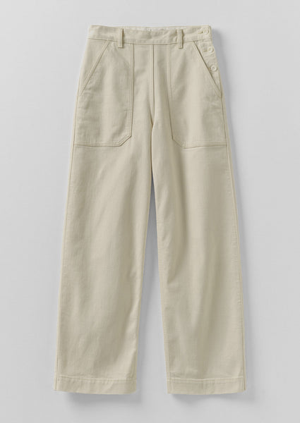 Annie Organic Denim Full Length Jeans | Ecru | TOAST