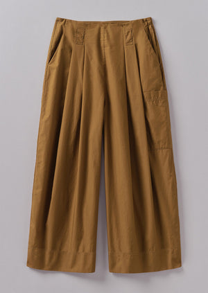 Cotton Fisherman Pants | Tawny Brown