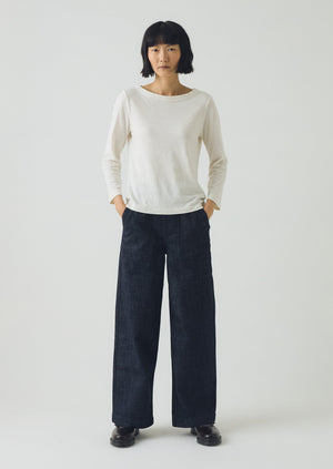 Annie Organic Denim Full Length Jeans | Indigo | TOAST