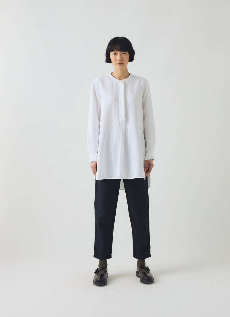 Alix Cotton Linen Pants | Slate Navy