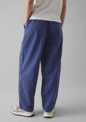 Garment Dyed Cotton Linen Canvas Pants | Indigo