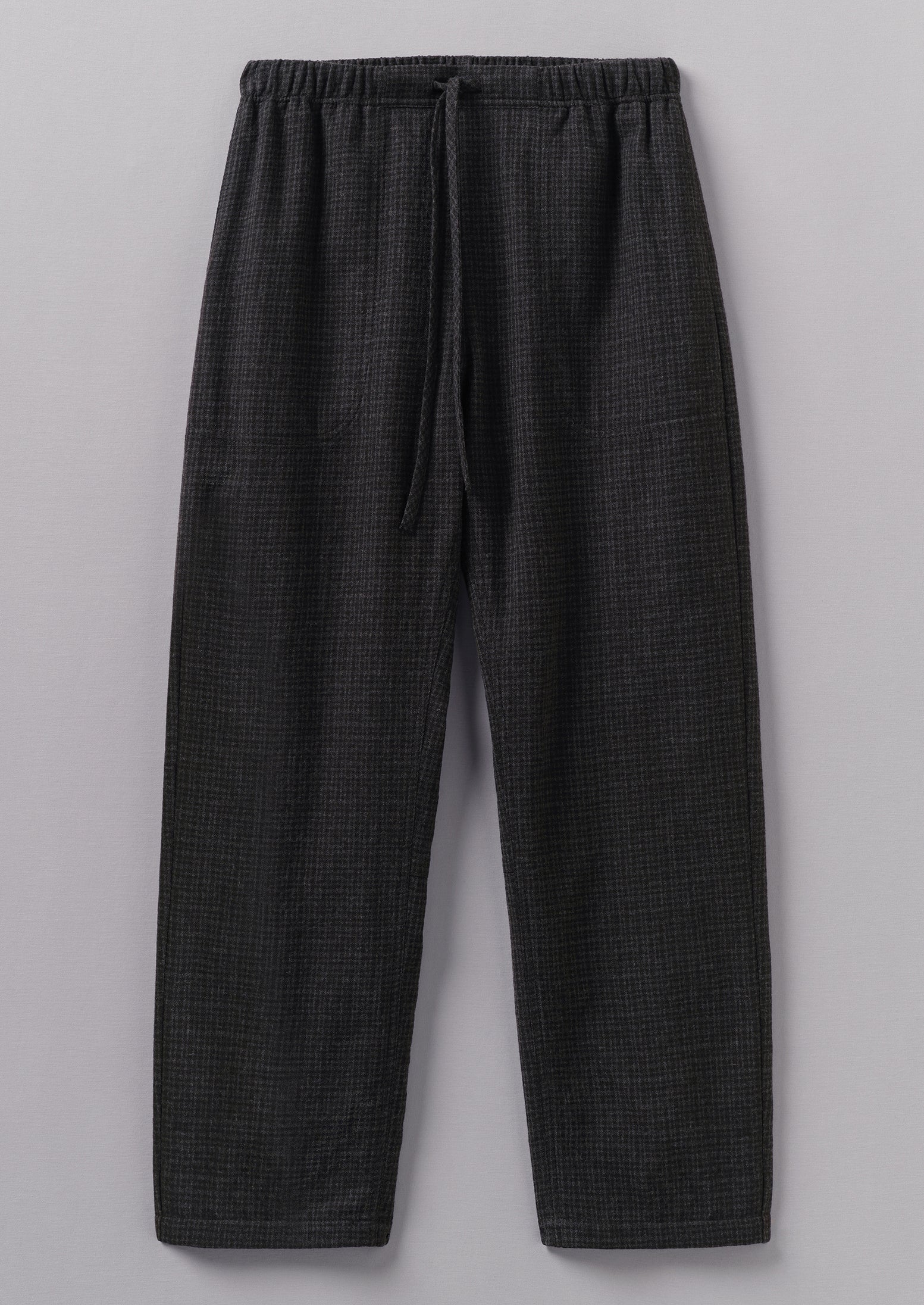 Suki Wool Cotton Seersucker Check Pants | Carbon | TOAST