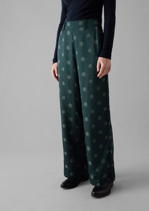 Sun and Moon Jacquard Pants | Oil