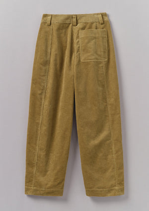 Panelled Organic Cord Pants | Golden Sand