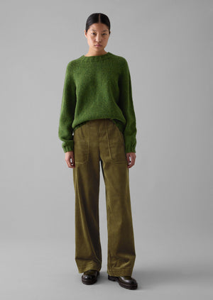 Annie Organic Cord Full Length Pants | Barley