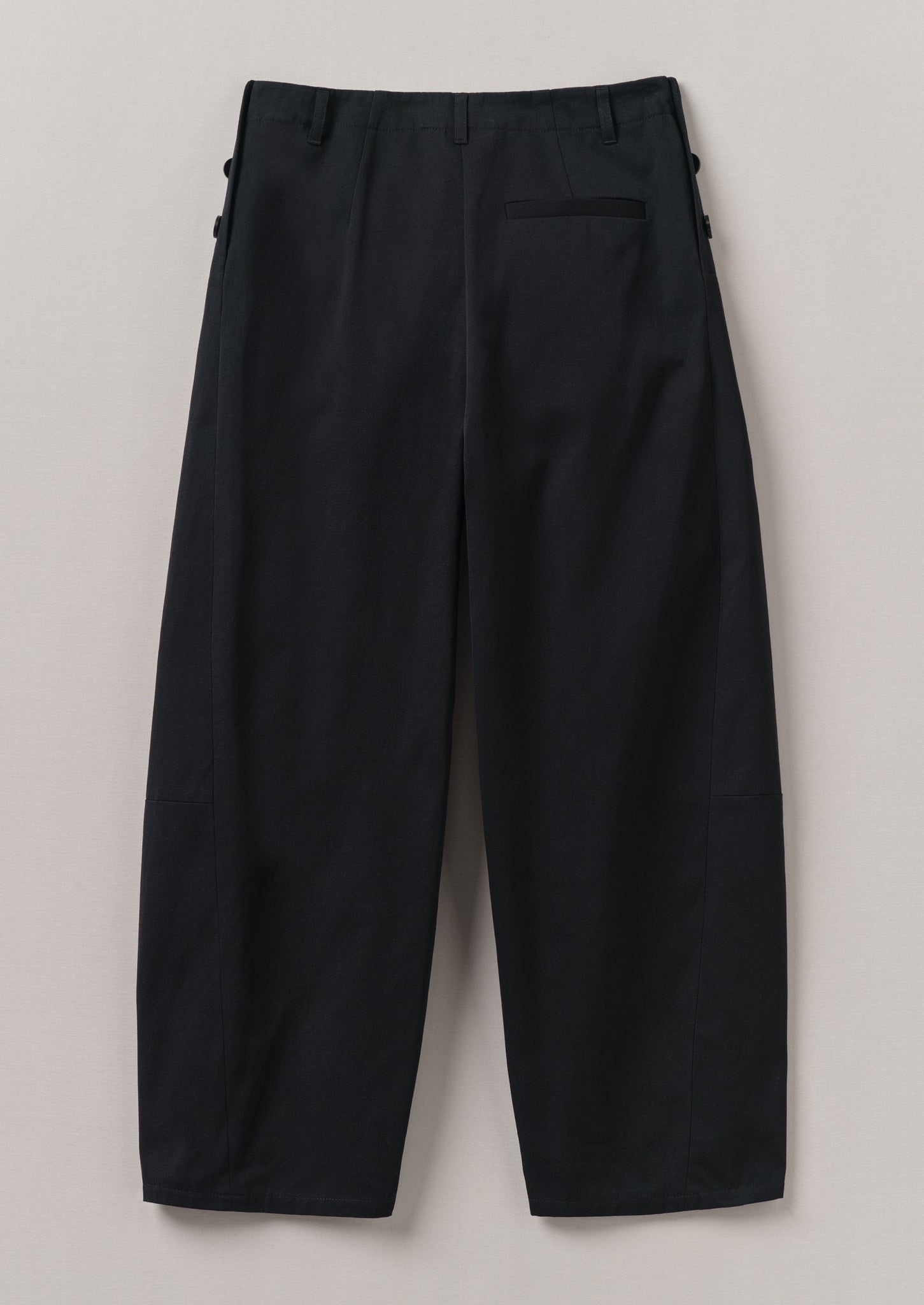 Twisted Seam Cotton Linen Pants | Black