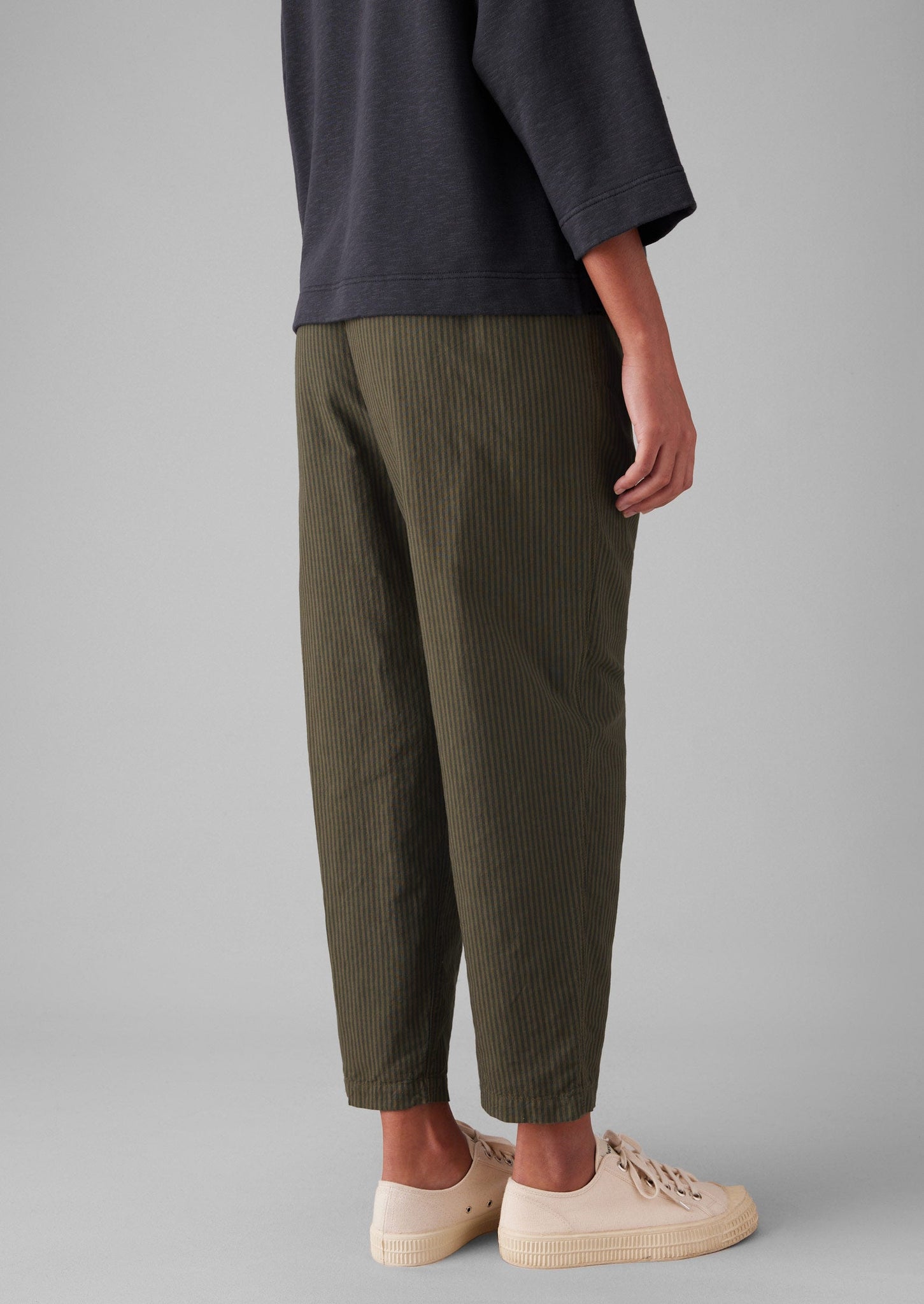 Alix Stripe Cotton Linen Pants | Fawn