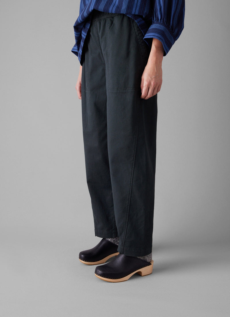Cotton Twill Pull On Pants | Slate