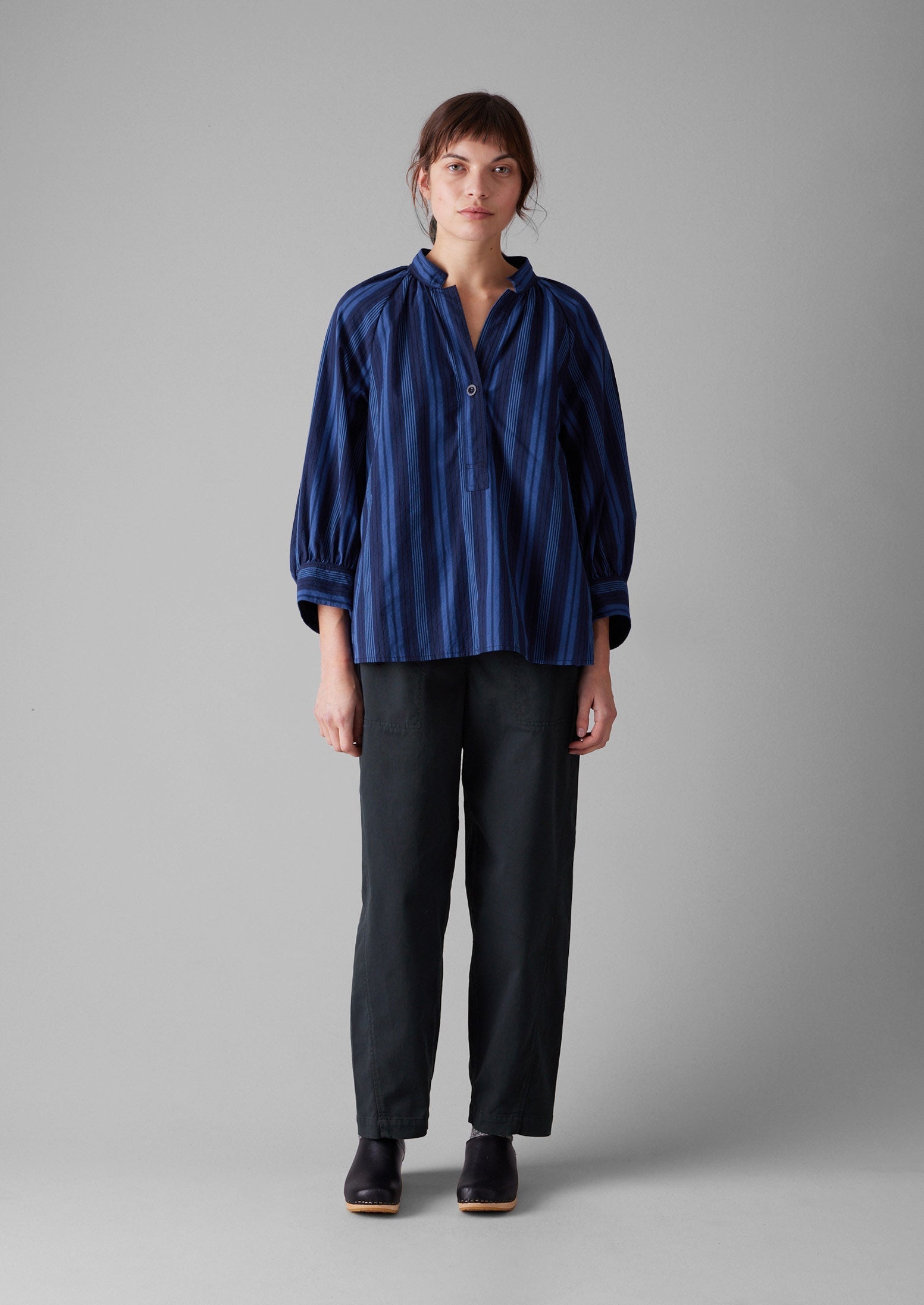 Cotton Twill Pull On Pants | Slate | TOAST