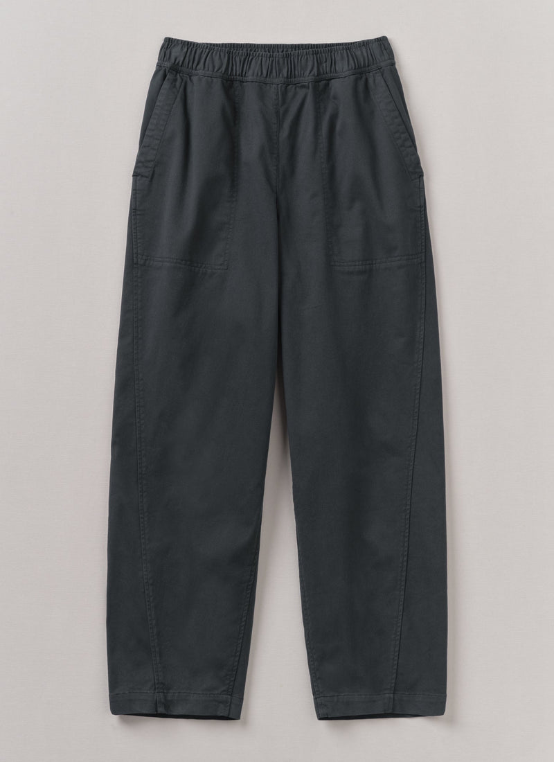 Cotton Twill Pull On Pants | Slate
