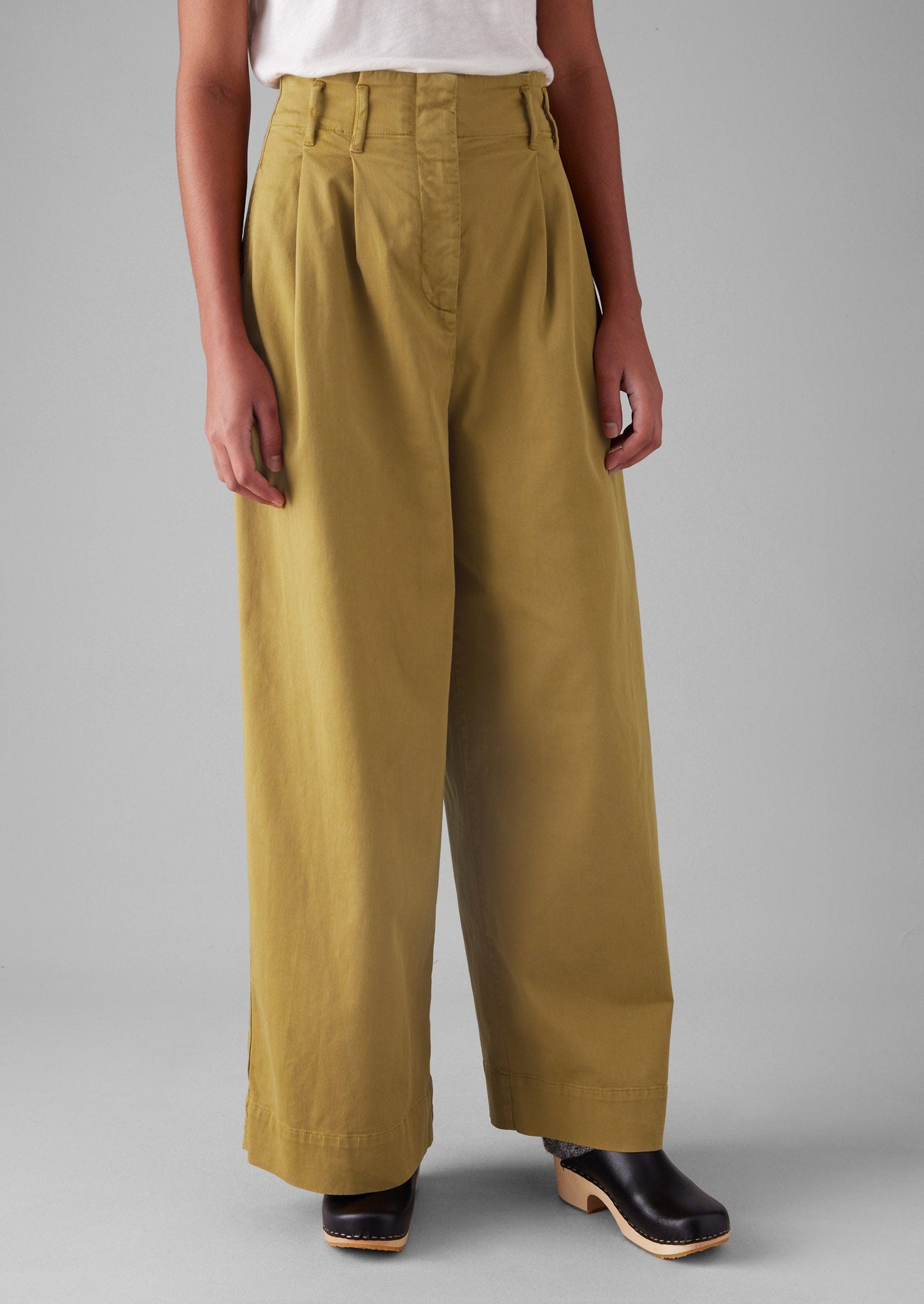 Cotton Paper Bag Pants | Honey