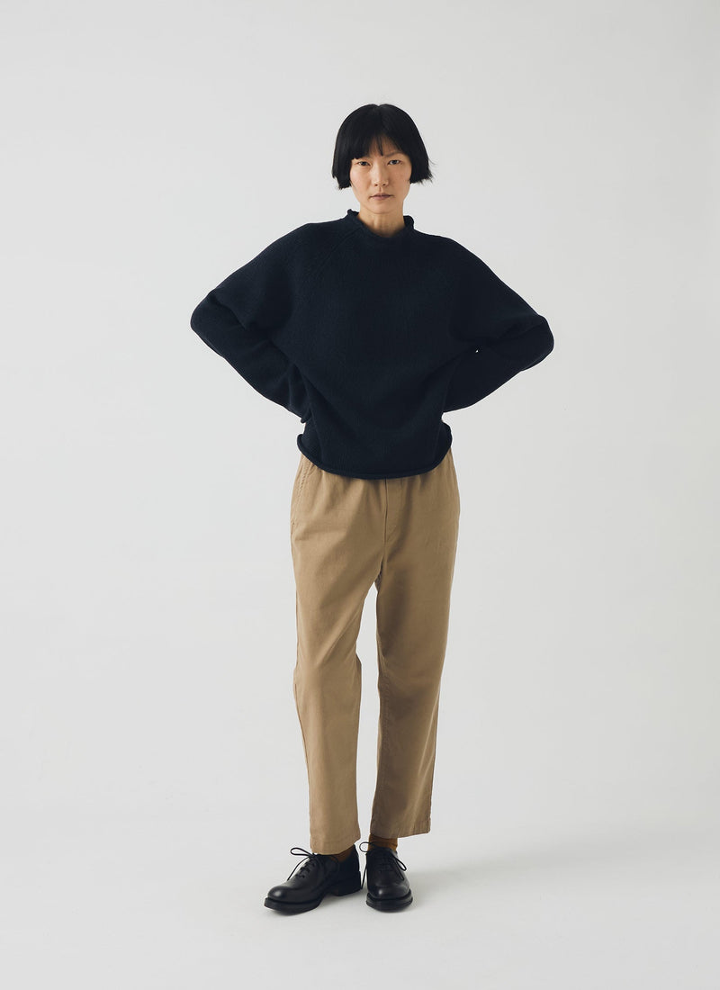 Gabi Cotton Pull On Pants | Ash Brown
