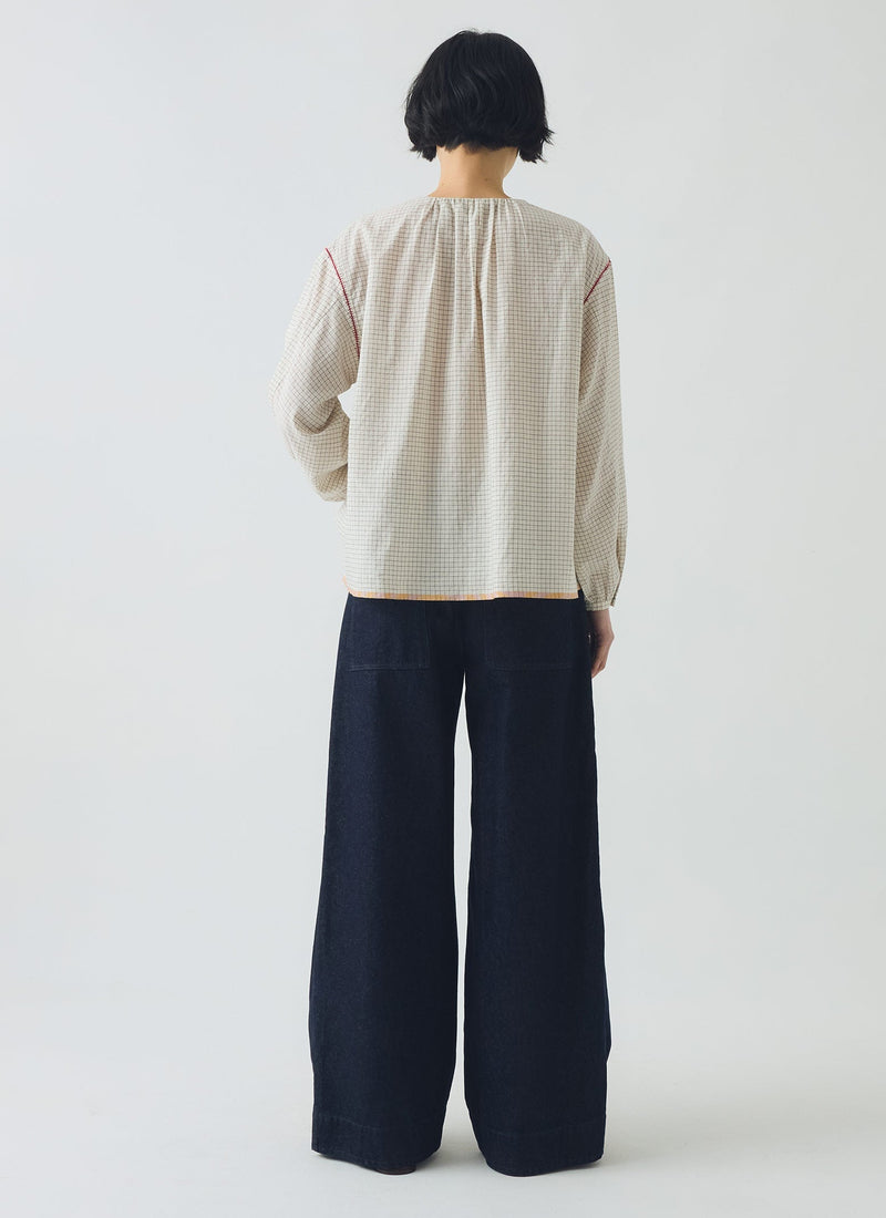 Wide Leg Denim Pants | Indigo