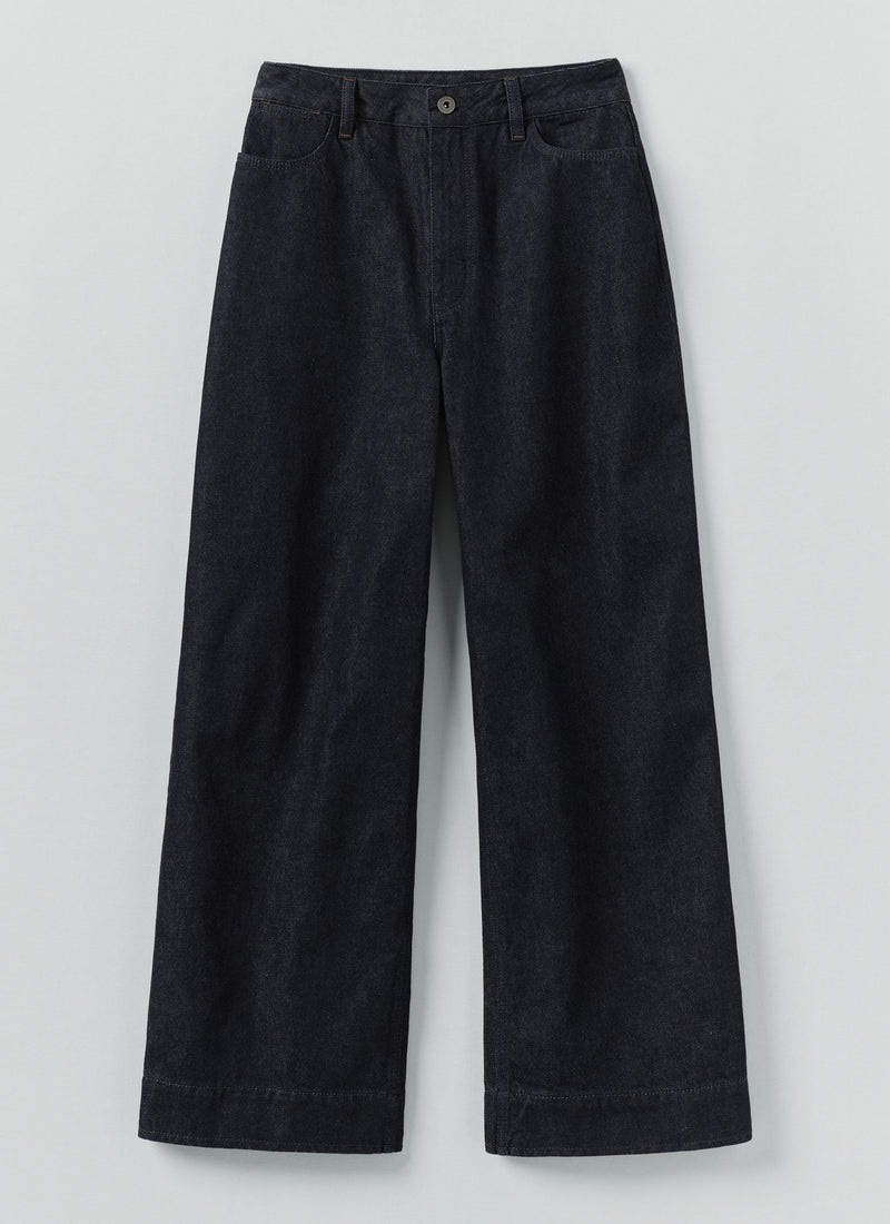 Wide Leg Denim Pants | Indigo
