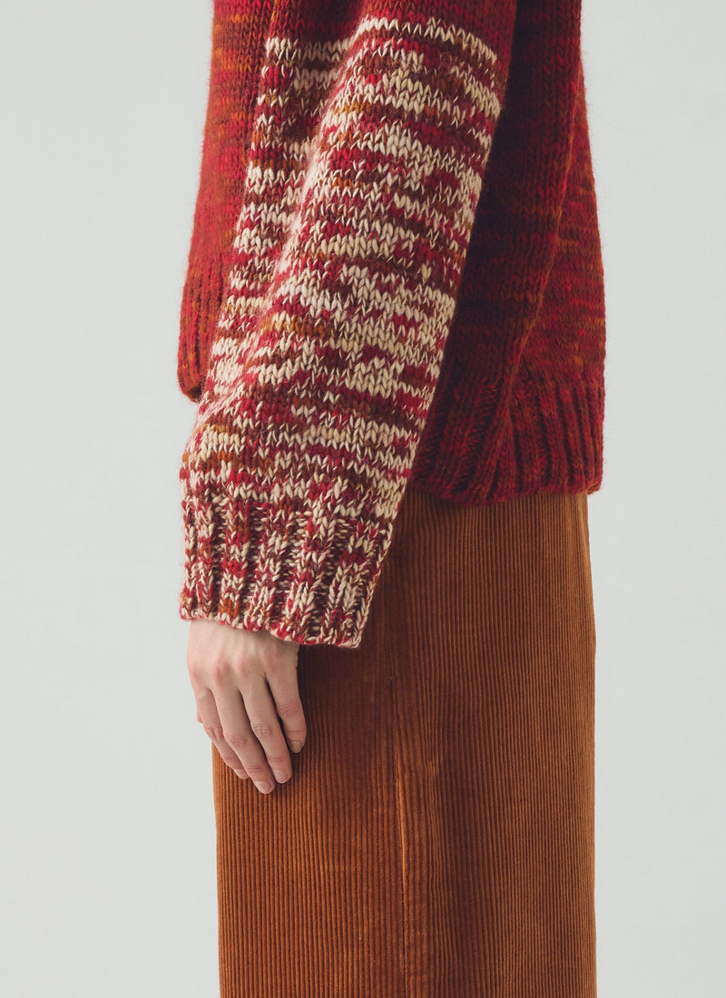 Wide Leg Cord Pants | Burnt Sienna
