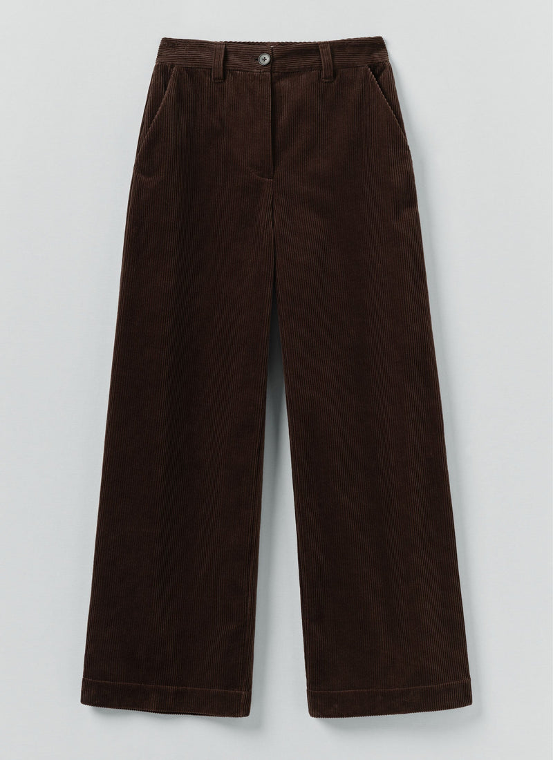 Wide Leg Cord Pants | Java
