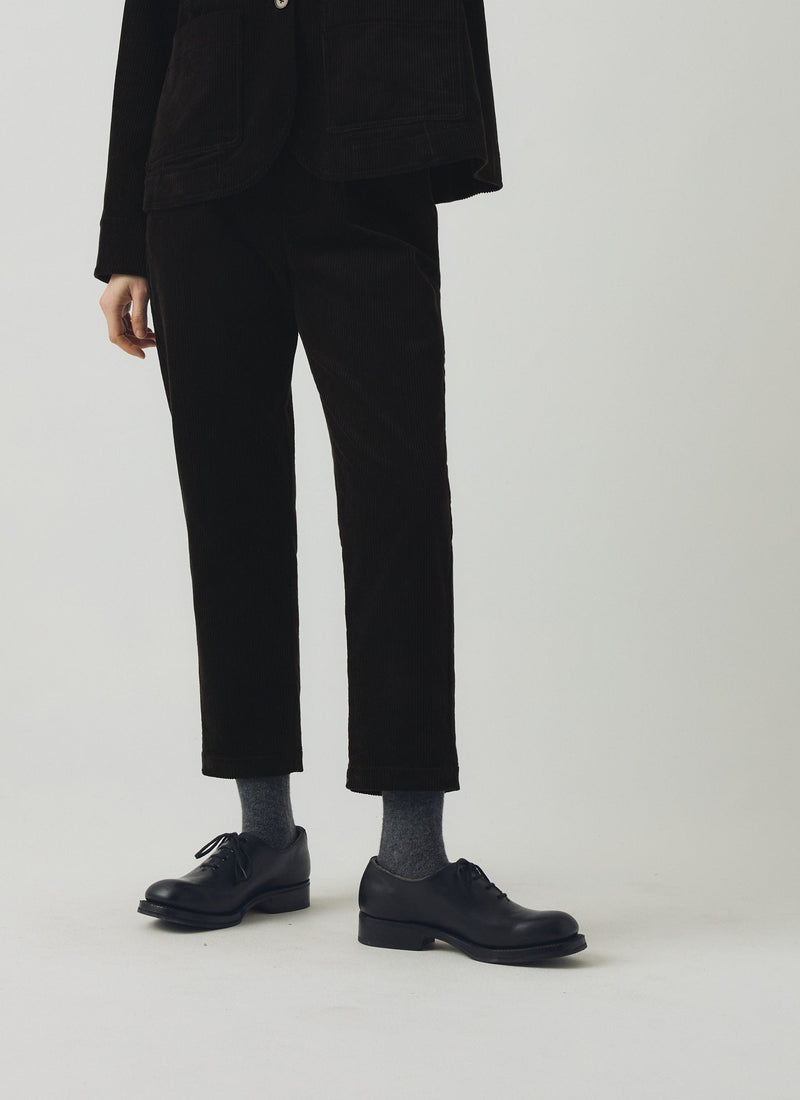 Gabi Organic Cord Pull On Pants | Anthracite