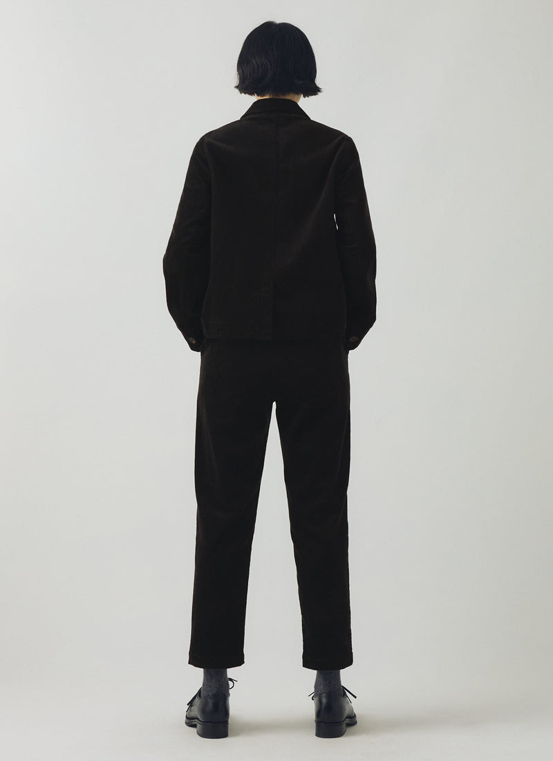 Gabi Organic Cord Pull On Pants | Anthracite