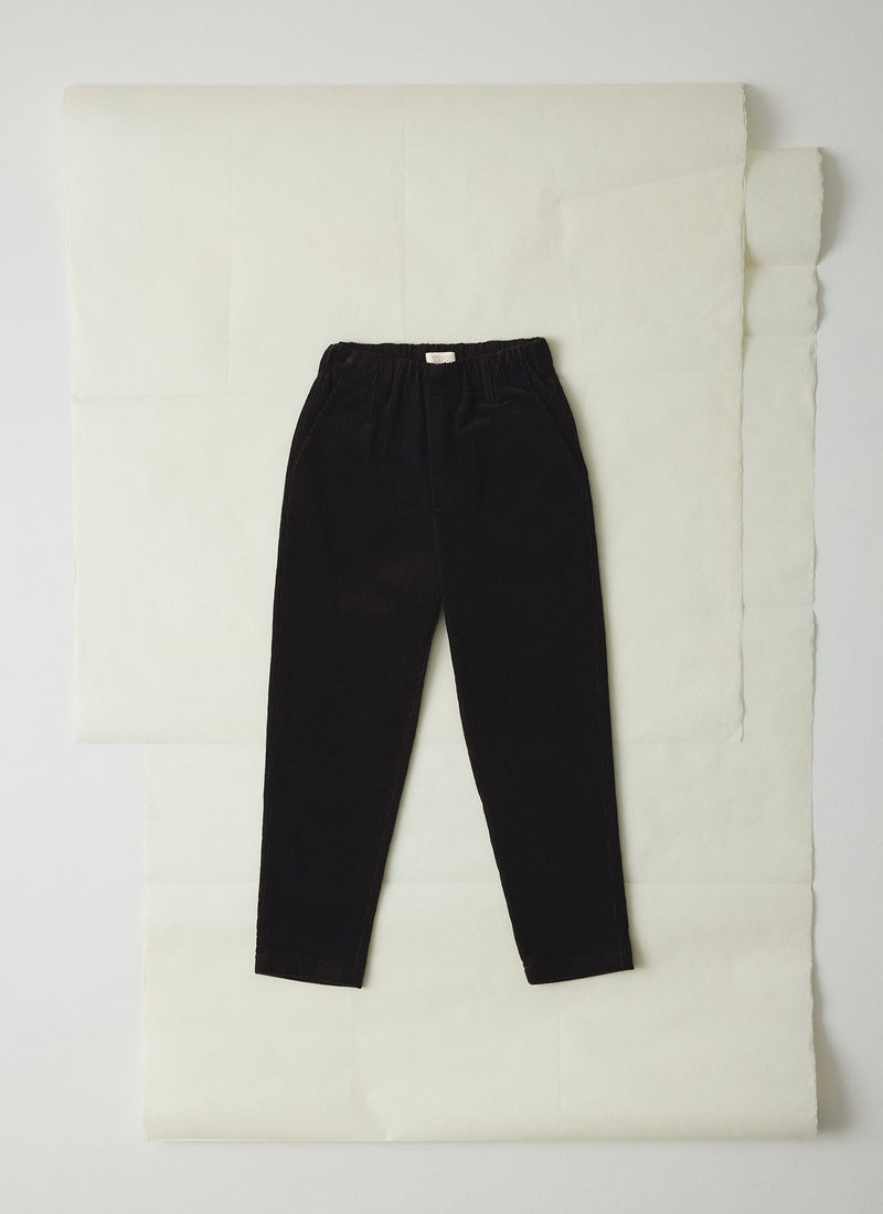 Gabi Organic Cord Pull On Pants | Anthracite