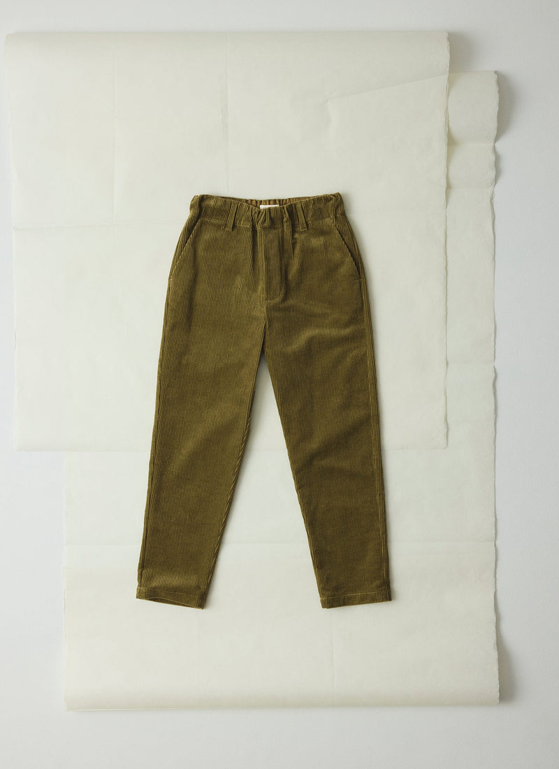 Gabi Cord Pull On Pants | Antique Olive
