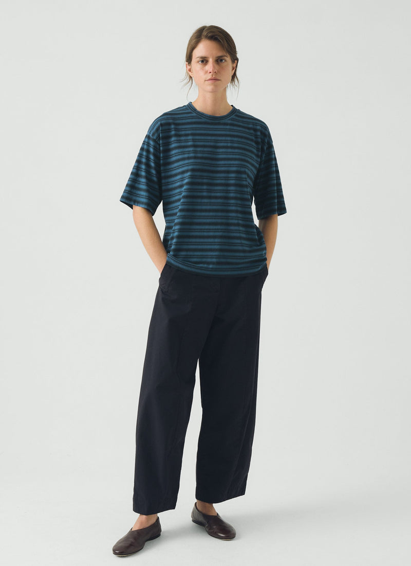 Sculpted Cotton Twill Pants | Slate