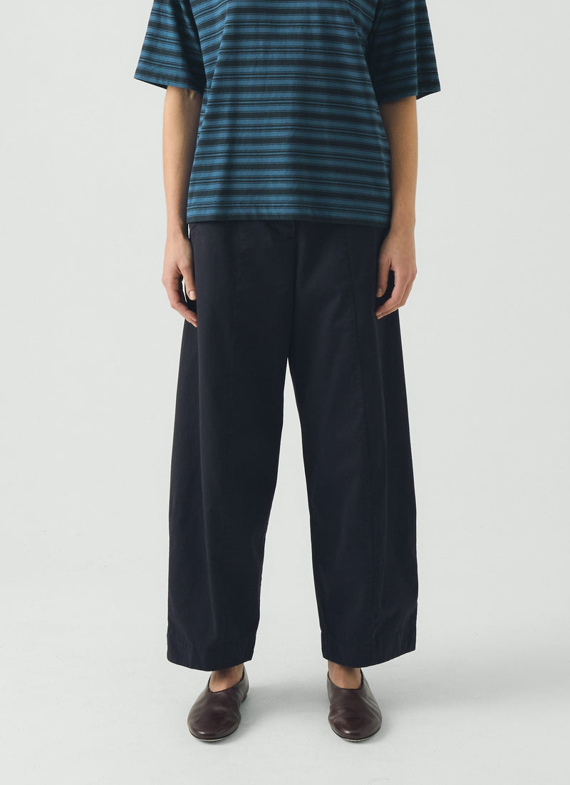 Sculpted Cotton Twill Pants | Slate