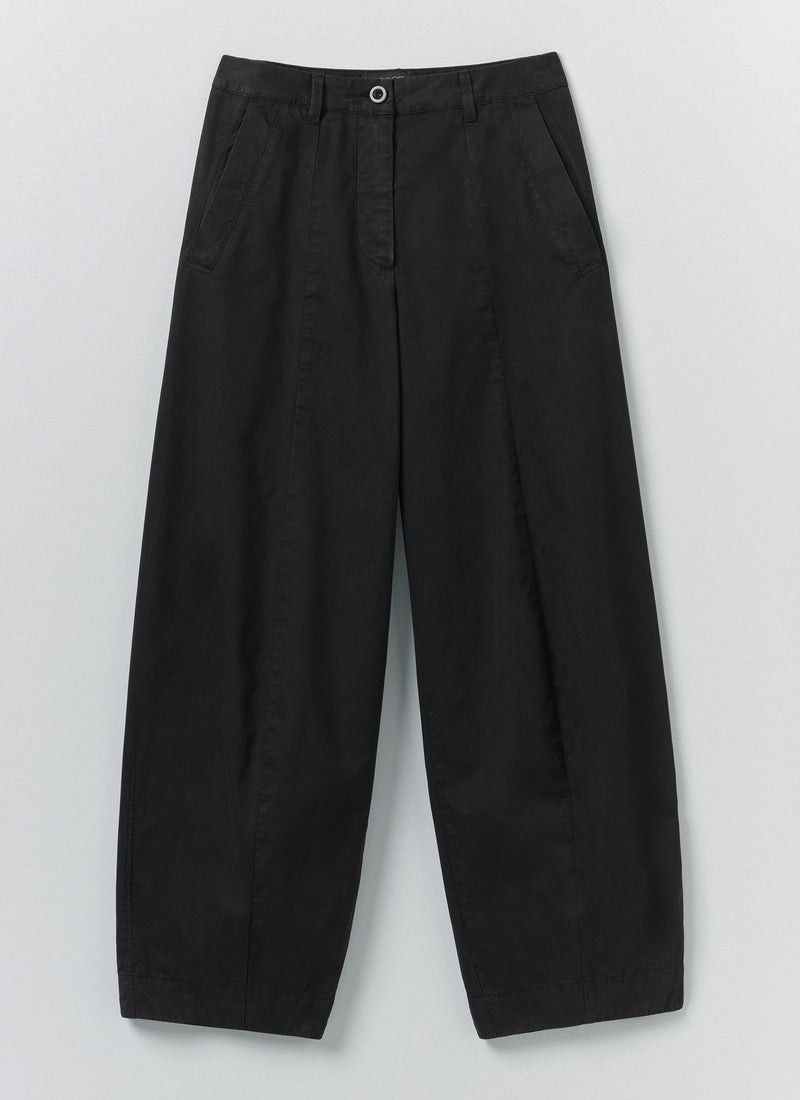 Sculpted Cotton Twill Pants | Slate