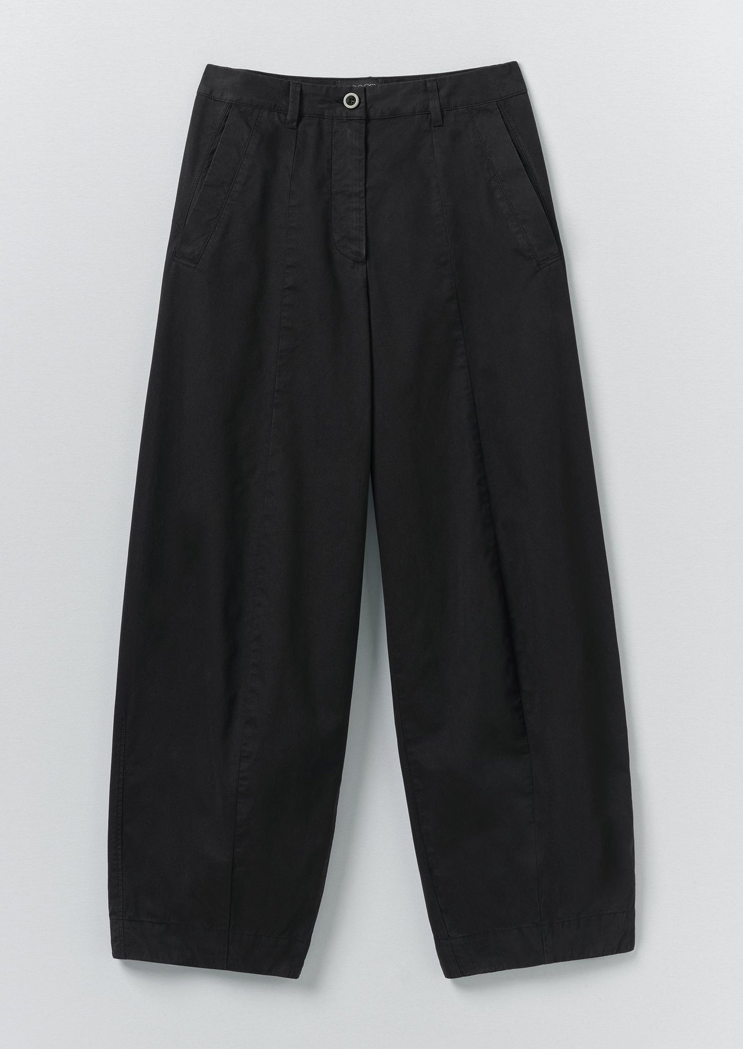 Sculpted Organic Cotton Twill Pants | Slate | TOAST