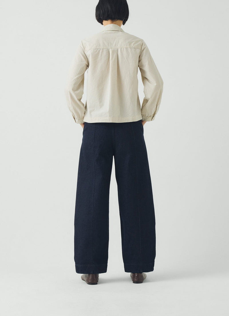 Sculpted Indigo Denim Pants | Indigo
