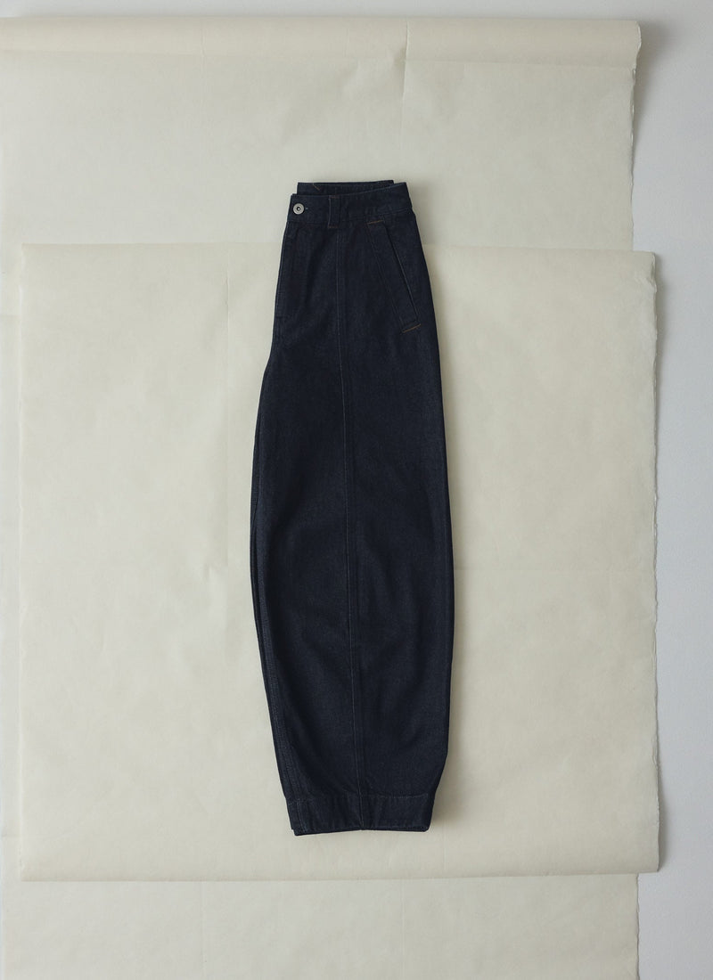Sculpted Indigo Denim Pants | Indigo