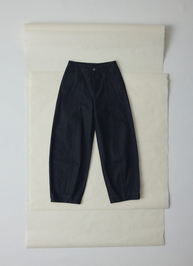 Sculpted Indigo Denim Pants | Indigo