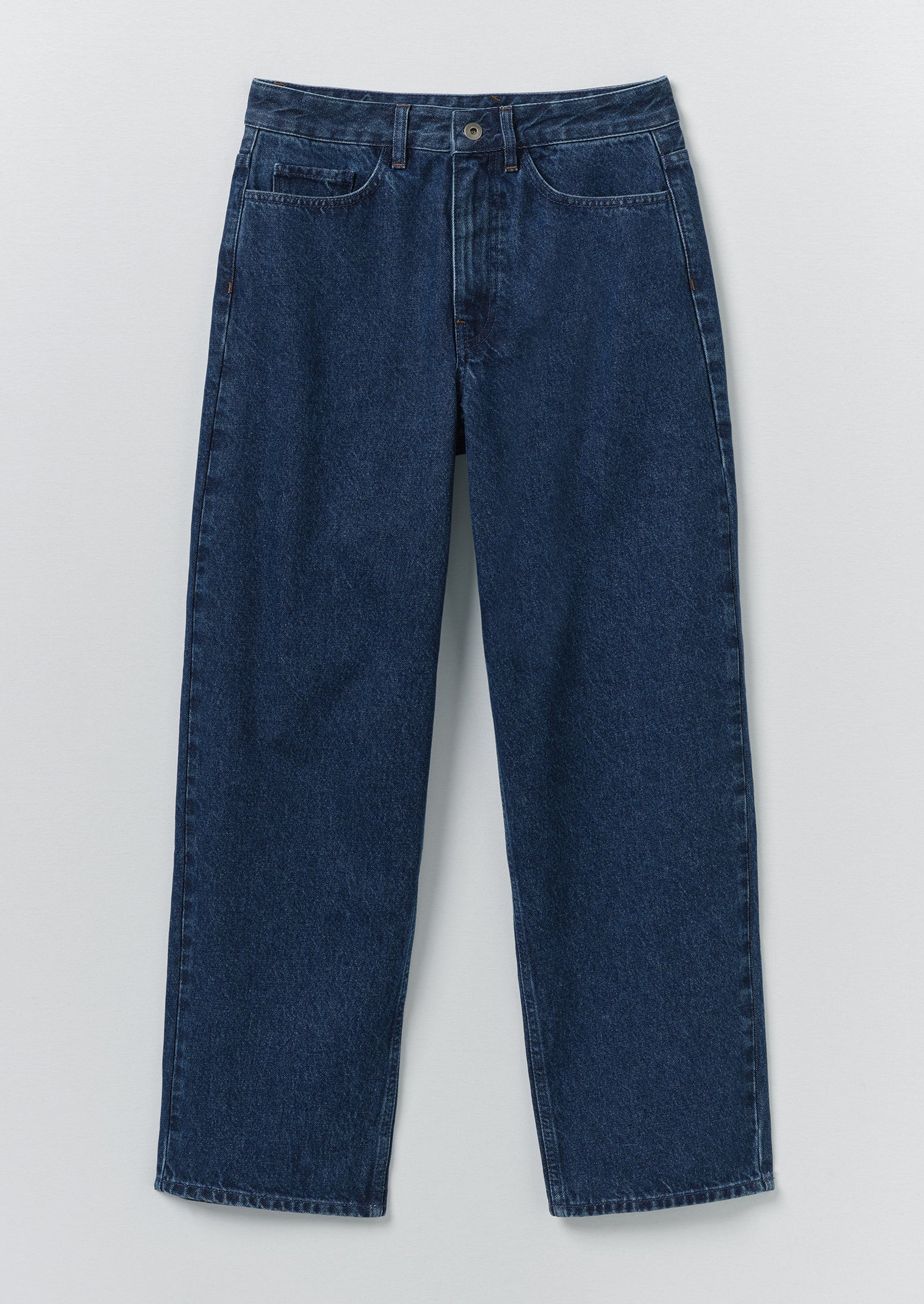 Tapered Indigo Denim Pants | Mid Blue | TOAST