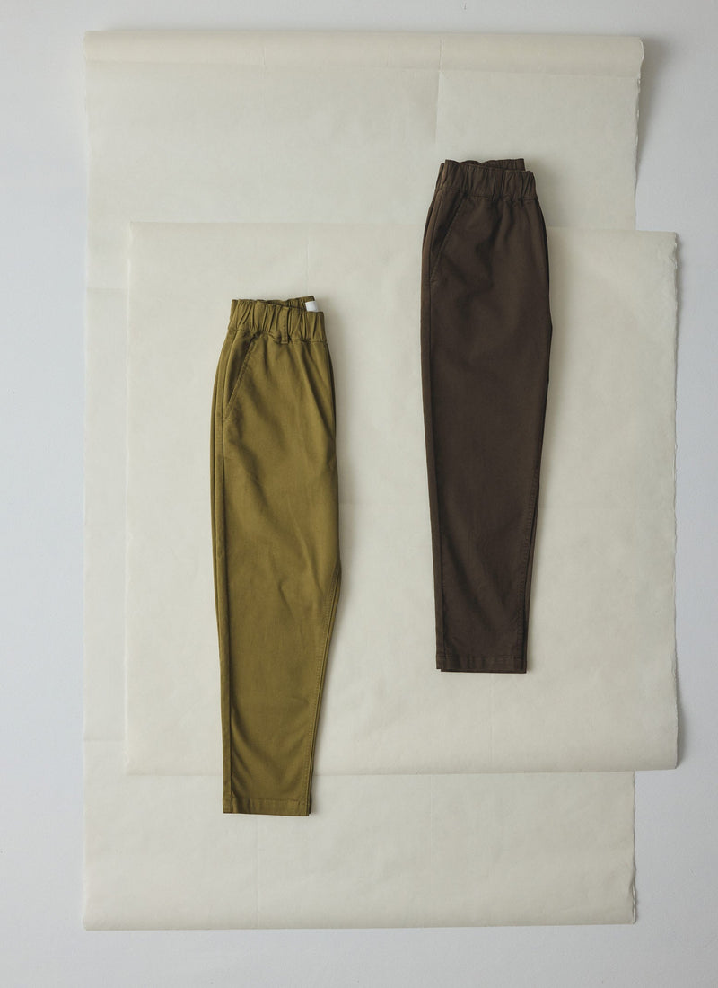 Gabi Cotton Pull On Pants | Black Walnut