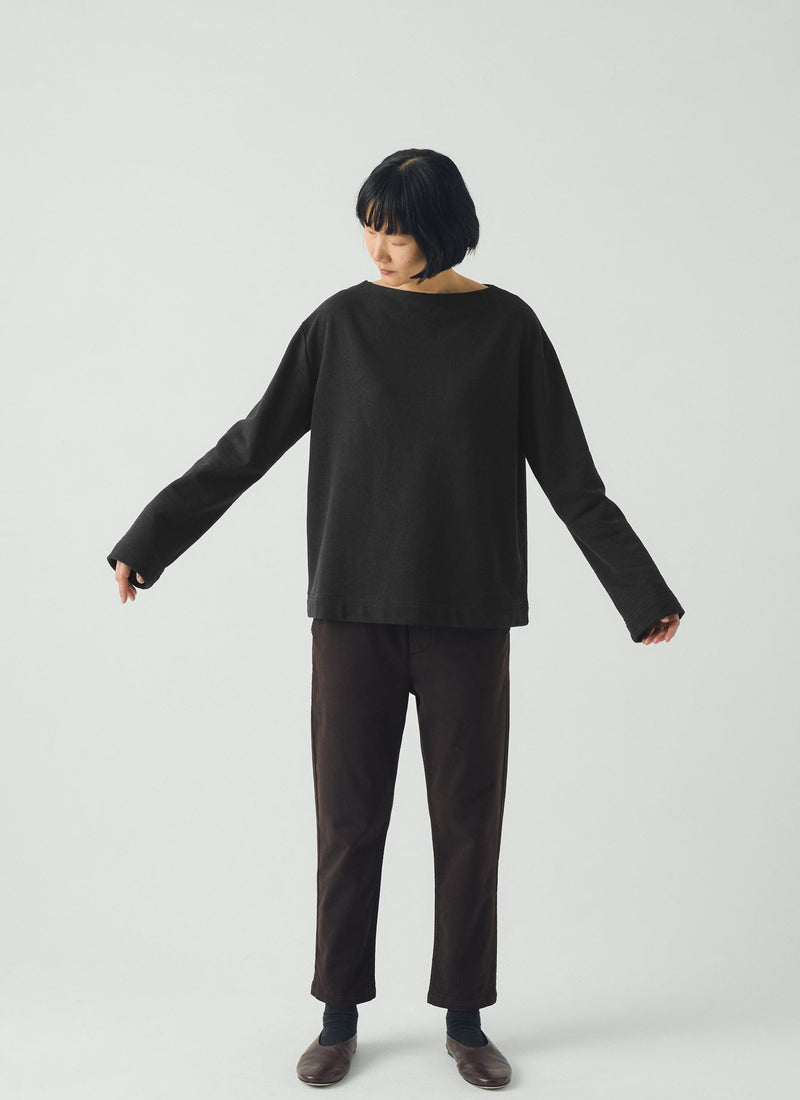 Gabi Cotton Pull On Pants | Black Walnut