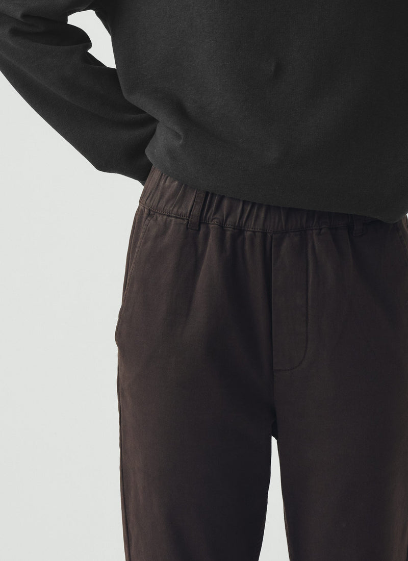 Gabi Cotton Pull On Pants | Black Walnut