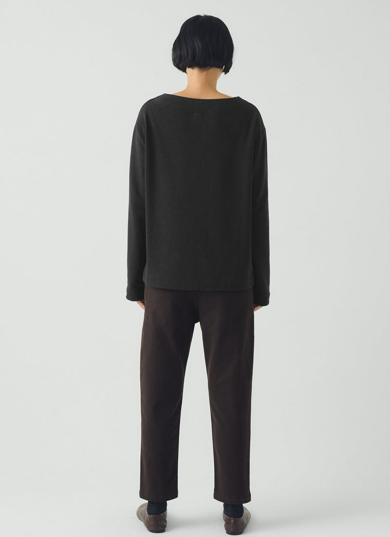 Gabi Cotton Pull On Pants | Black Walnut