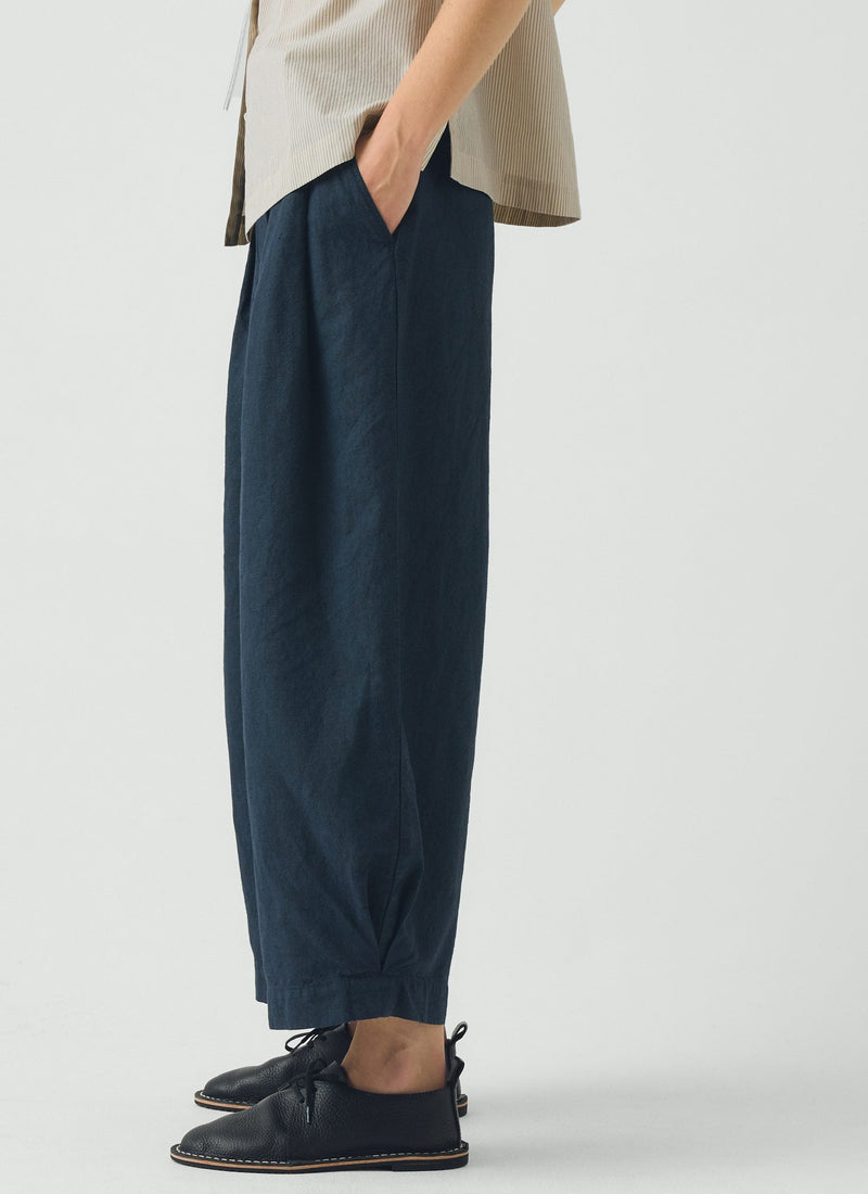 Carys Micro Houndstooth Wide Leg Pants | Steel Blue