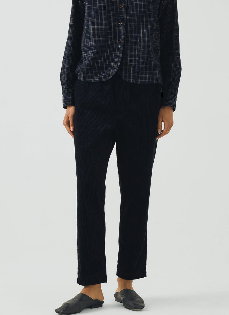 Gabi Cord Pull On Pants | Dark Navy
