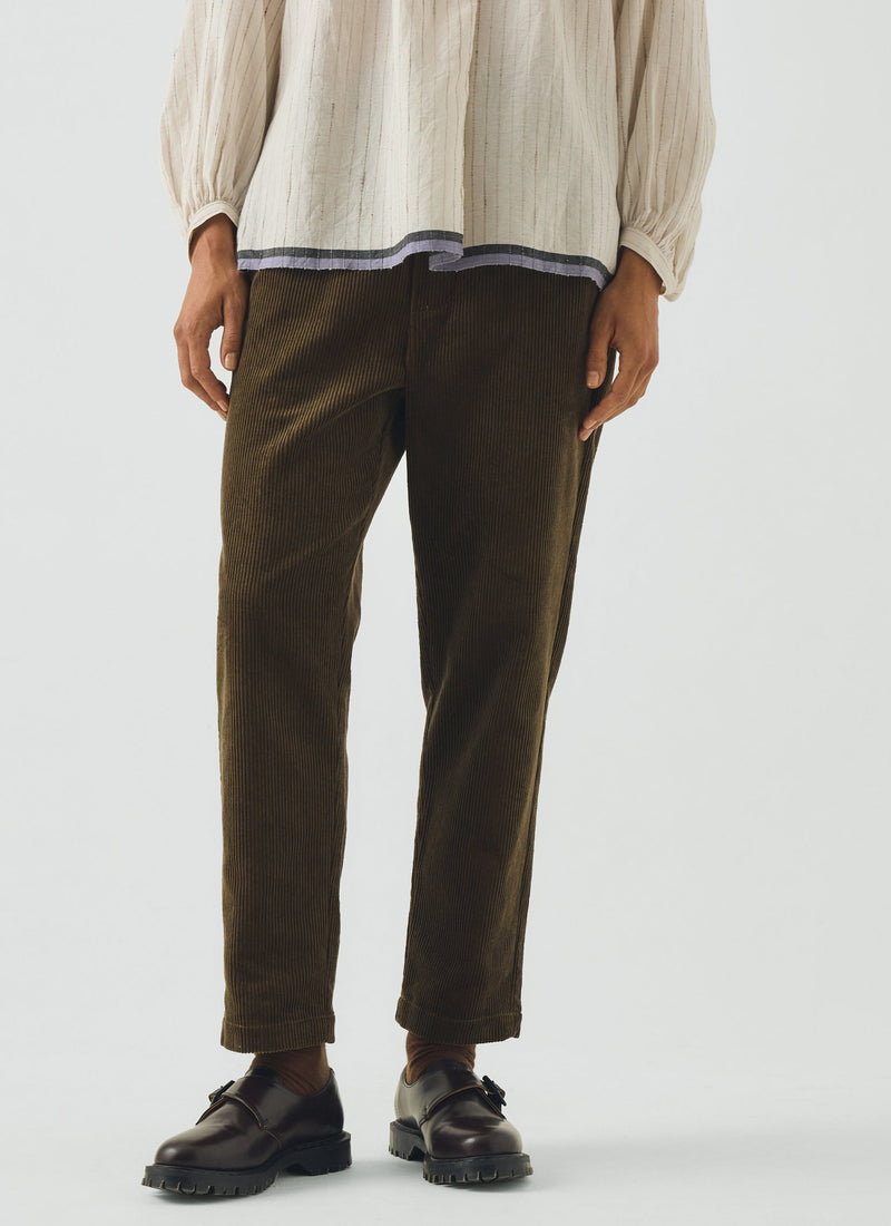 Gabi Cord Pull On Pants | Bronze Green