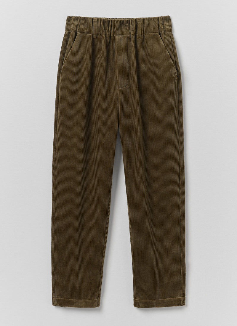 Gabi Cord Pull On Pants | Bronze Green