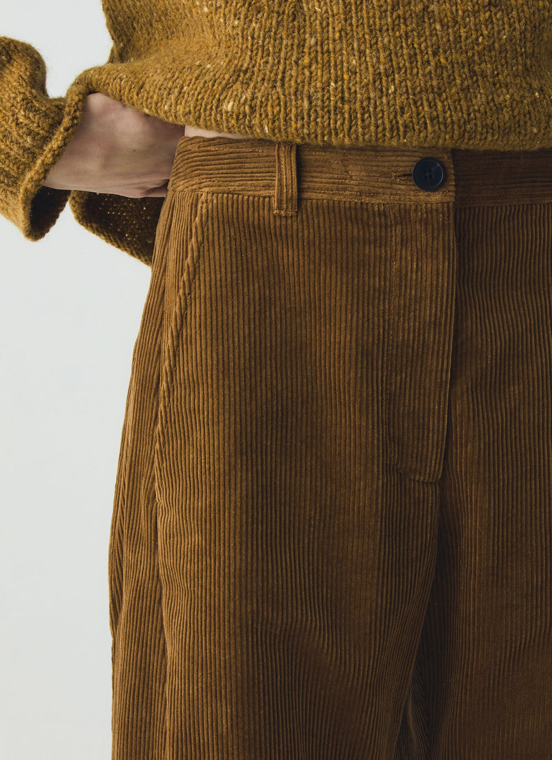 Twisted Seam Cord Pants | Golden Amber