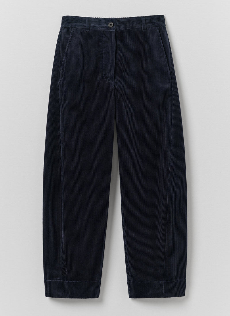 Twisted Seam Cord Pants | Dark Navy